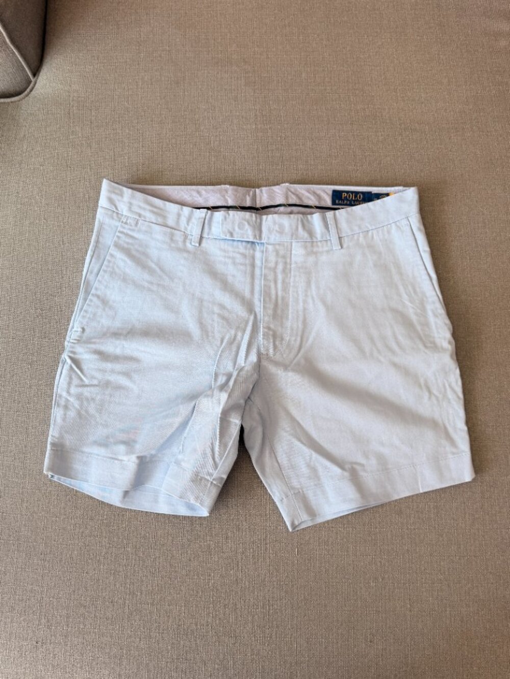 Polo Ralph Lauren Stretch Slim Fit Shorts, Sky Blue, 31